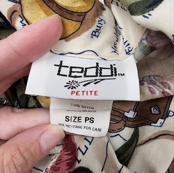 Vintage Teddi Tropical Hawaiian Cruise Shirt - Picture 5 of 5